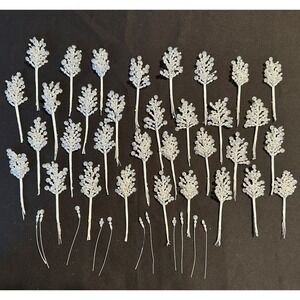 33 Bundles Wedding PICKS Flower Stems Flower Faux Pearl Iridescent Beads‎ Spray